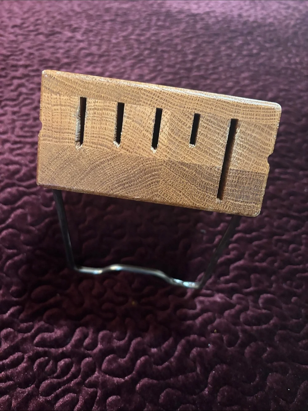 Cutco Space Saver Set Block (5-Slot) Honey Oak Wood